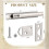 4 set Slide Bolt Latch Lock Silver 2