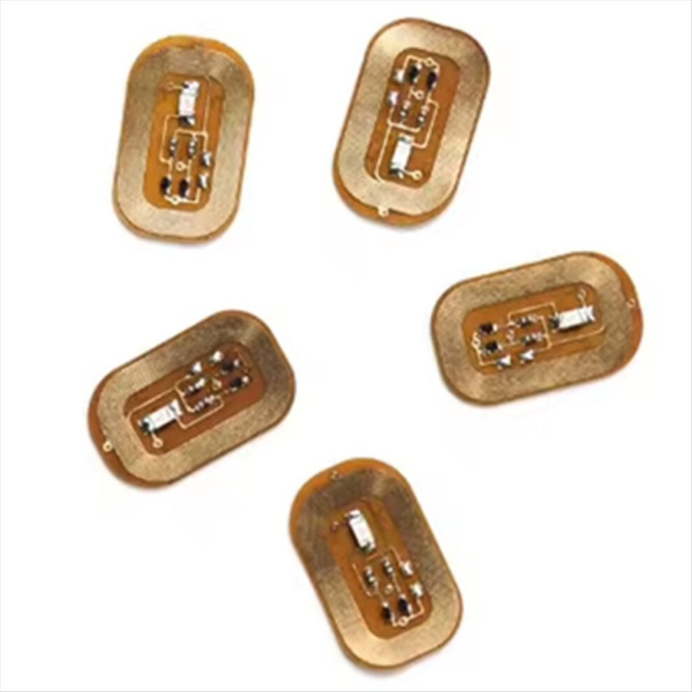 5Pcs NFC Flash Nail Sticker LED Bare Chip Intelligent Luminous