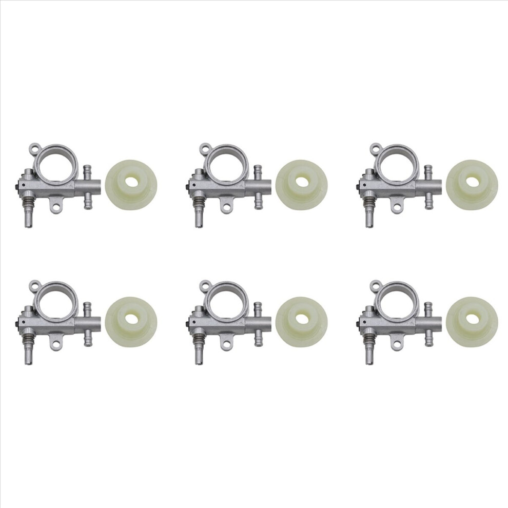 1Set 2500/3800 Chainsaw Spare Parts Chainsaw Oil Pump With Worm Drive Silver 4712767624875