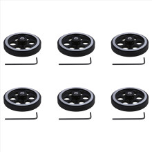 200X6mm Industrial Aluminum Rubber Measuring Rotary Encoder Wheel
