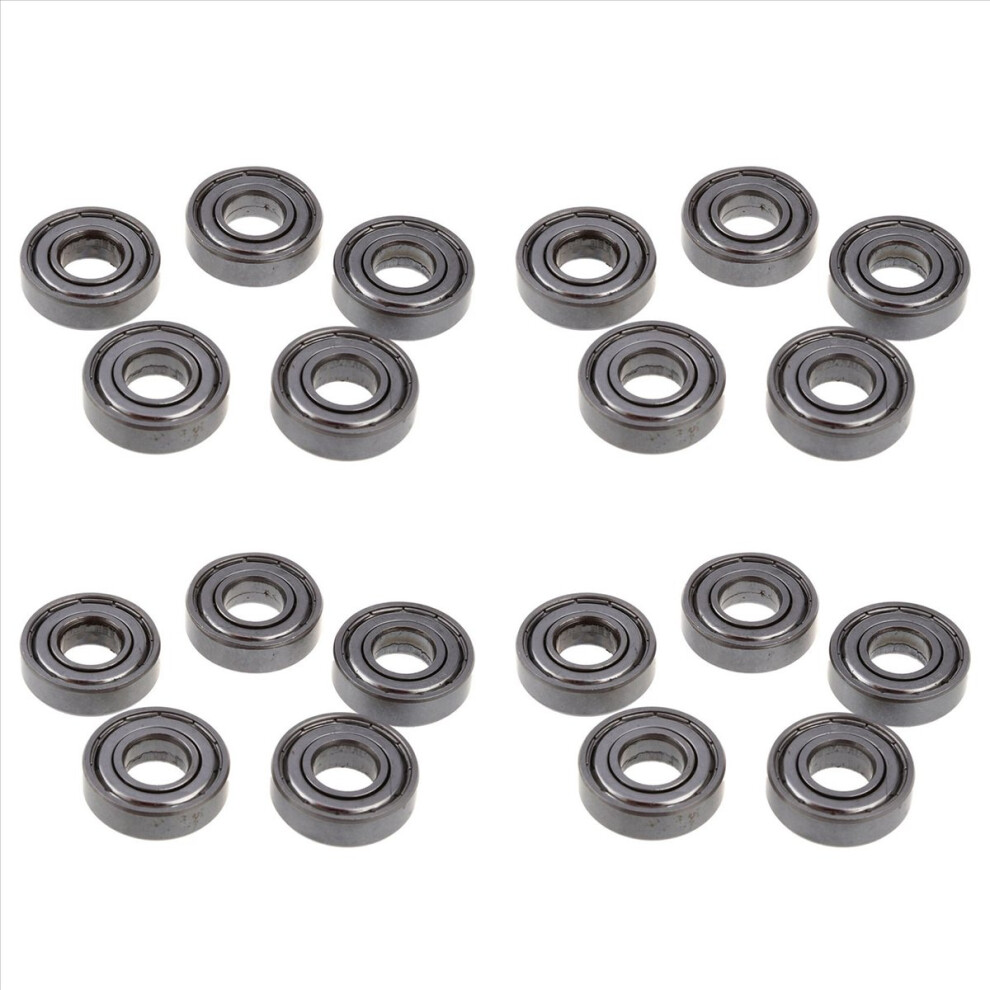 5Pcs 12Mm X 28Mm X 8Mm 6001Z Shielded Deep Groove Radial Ball Bearing 4712767624424