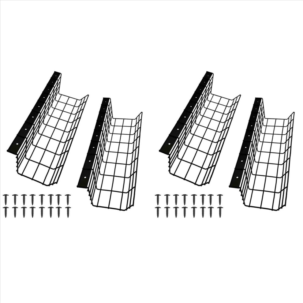 2Pcs Under Desk Cable Management Tray Metal Cable Tray To Hide Cables 4712767699934