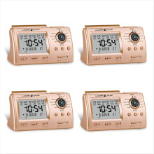 Islamic Muslim Prayer Alarm Azan Clock for Desktop Table Clock Gold