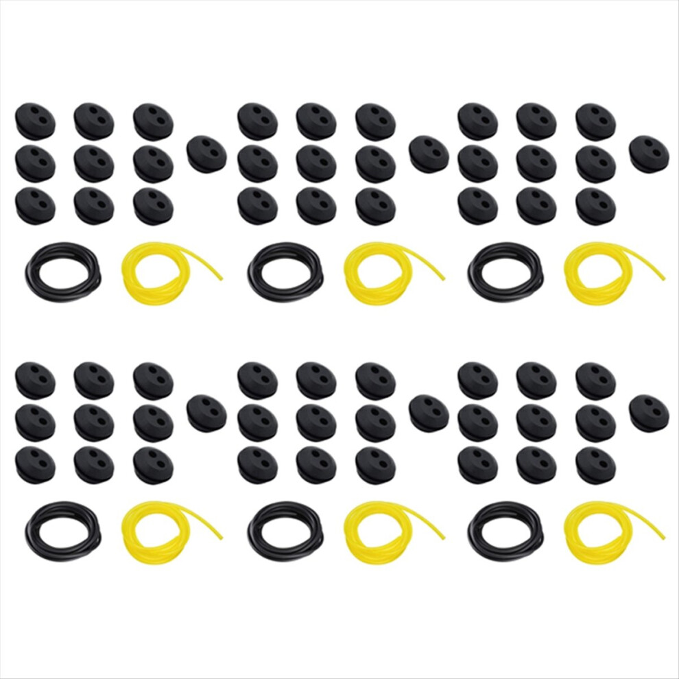 10 Pcs 2 Holes Fuel Tank Grommet Rubber With Fuel Line Pipe 4712767697930