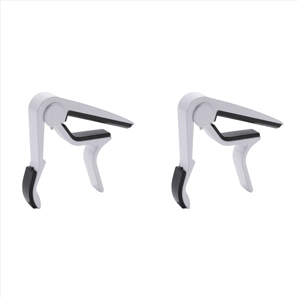 White-handed Guitar Capo Clip Trigger with Quick Change-image-OPC-PMGGBFV-NEW