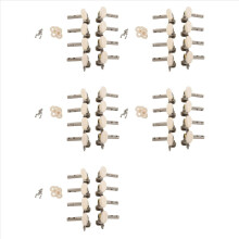 Machines Tuners Pegs Tuning Key with Pearl Knobs 4L+4R for Mandolin