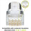 20 Pcs Cat6/6A RJ45 Pass Through Modular Plugs, Shielded (STP) 3