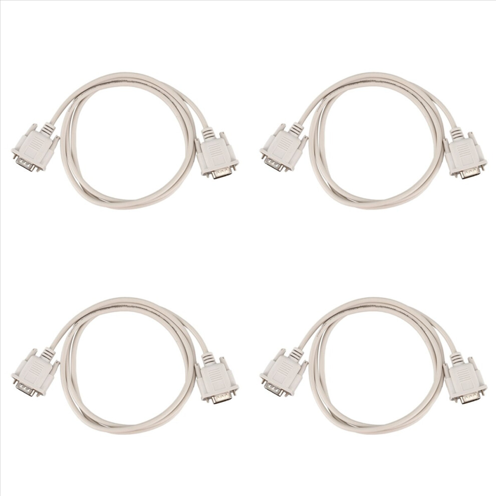 1.4M Rs232 Db9 9 Pin Male To Vga Video 15 Pin Male Adapter Light/Gray 4712767601913