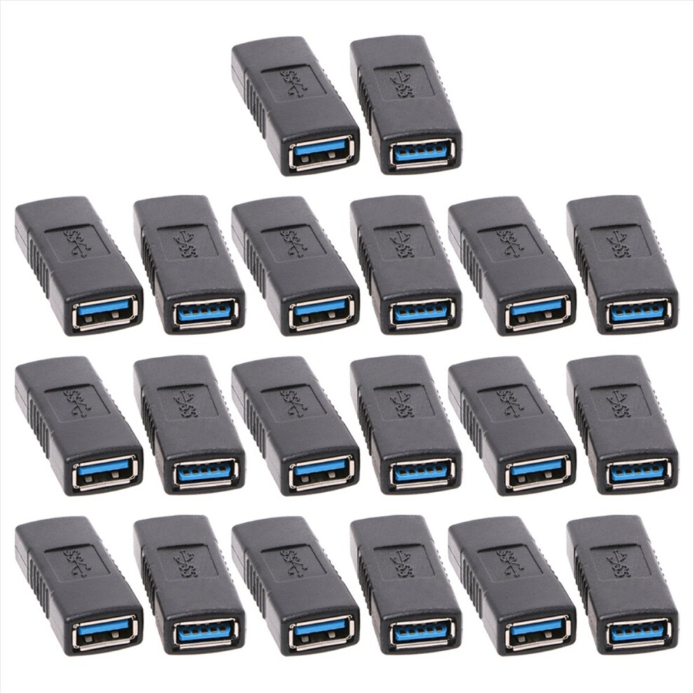2Pcs Usb 3.0 Type A Female To Female Adapter Coupler Connector 4712767659853