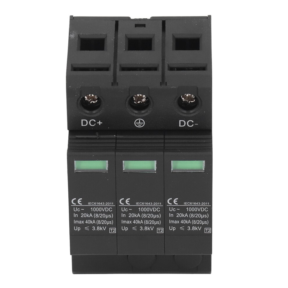 40Kv 3P Dc Surge Protector For Pv Systems Flame Retardant Modular Spd 1000Vdc 4341356192312
