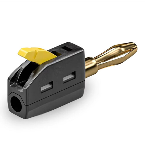 10Pcs 4mm Banana Plug Quick Wire Connector Black 1