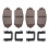 58101-1YA30 Car Front Brake Pad Set for Picanto 2011-2017 1