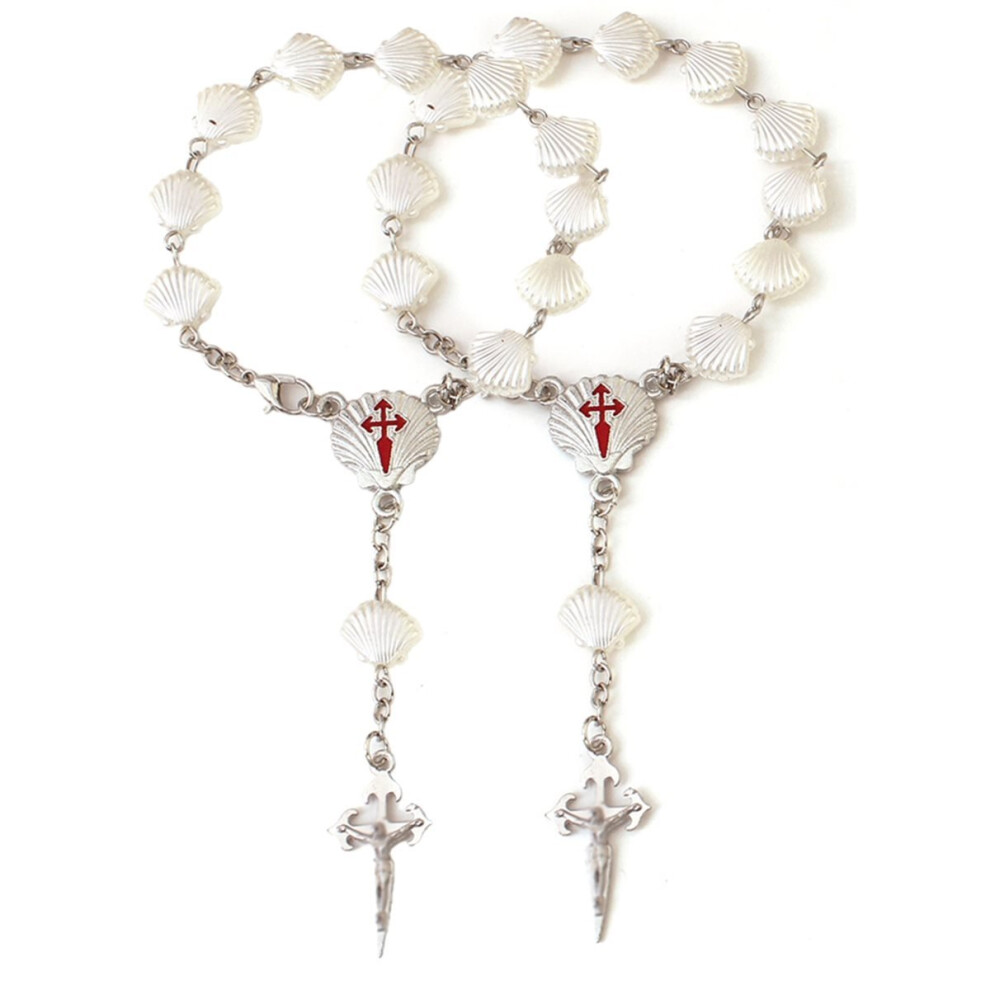 2 Pcs Rosary For Rearview Mirror 2 Pieces Car Rosary 2 Pcs Catholic Auto Rosary 2 Pcs Rosary For Car 4712599096468