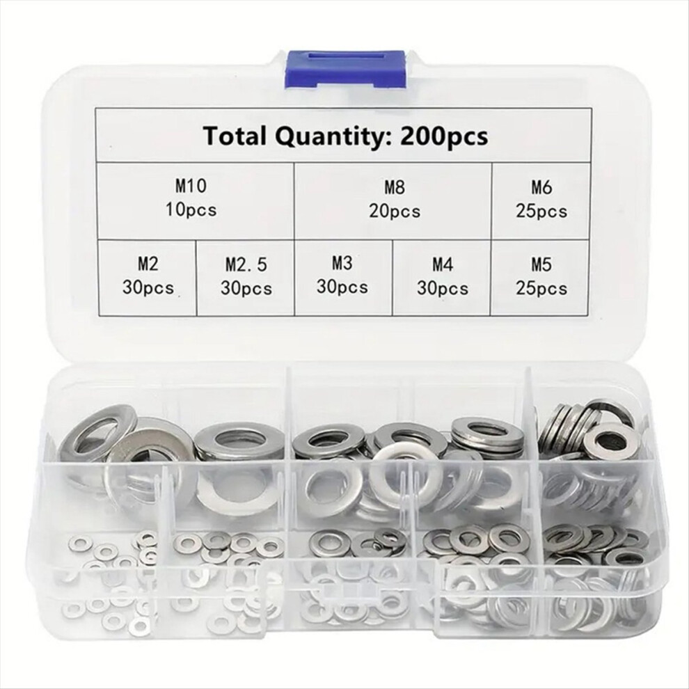 Stainless Steel Washer Kits Thin Smooth Metal Gaskets M2-M10 4712599014912
