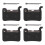 4Pair Bicycle Disc Brake Pads Universal SHIM M975 1