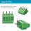 52PCS 2.54mm 0.1Inch Pitch PCB Mount Screw Terminal Block Connector 3