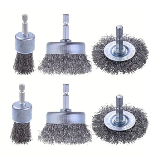 6pcs Abrasive Wire Wheel Wire Brush
