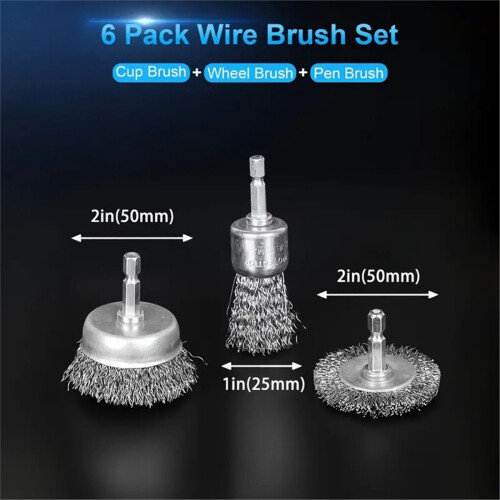6pcs Abrasive Wire Wheel Wire Brush 2