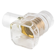 50Pcs PC Terminal Block 1 Ways Transparent Pure Copper Closed A
