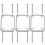 3PCS Steel Rectangle Neck Plate for Guitar 1