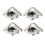 4Pack Bed Tie Down Cleat Clips for 1