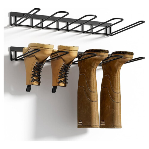 2pcs Boot Rack, Wader Hangers for Wall, Wall Mounted Shoe Racks, 1
