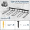 2pcs Boot Rack, Wader Hangers for Wall, Wall Mounted Shoe Racks, 5