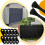 100PCS Cord Locks 2 Hole Plastic Black Cord Clamp 2