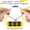 100PCS Cord Locks 2 Hole Plastic Black Cord Clamp 5