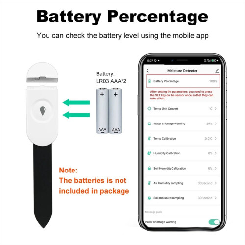 Zigbee Soil Moisture Sensor Garden Temperature Humidity Tester 1