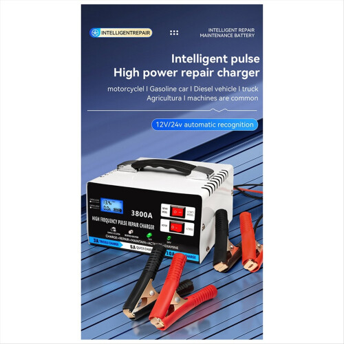 High Power Full Automatic Car Battery Charger for Lead EU Plug 1
