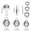 Dumplings Maker 8 PCs,Empanada Mold and Cutter,Stuffing Spoon 4