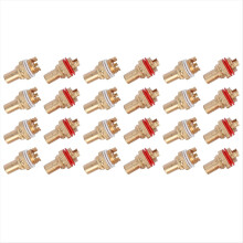 8pcs Red+White Female Socket Copper Plug Amp HiFi