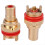 8pcs Red+White Female Socket Copper Plug Amp HiFi 6