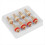 8pcs Red+White Female Socket Copper Plug Amp HiFi 4