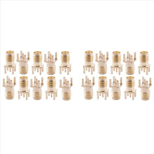10x SMA Female Jack Solder PCB Mount Straight Connector Gold