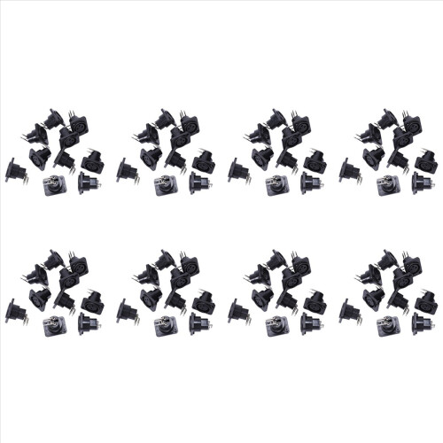 10pcs Black XLR 3pin Female Jack Panel Chassis PCB Socket Connector