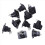 10pcs Black XLR 3pin Female Jack Panel Chassis PCB Socket Connector 2