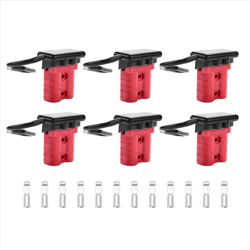 6 Sets 6-10 Gauge Battery Quick Connector 50A 12-36V Battery Plug A 1