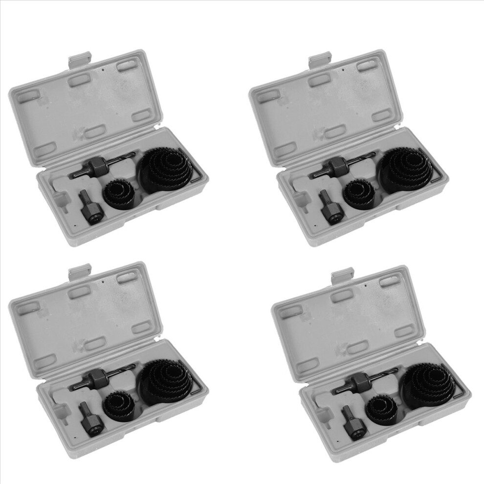 11Pcs Hole Saw Cutting Set Drilling Tool Wood Metal Cutter 19-64Mm 4712746115615