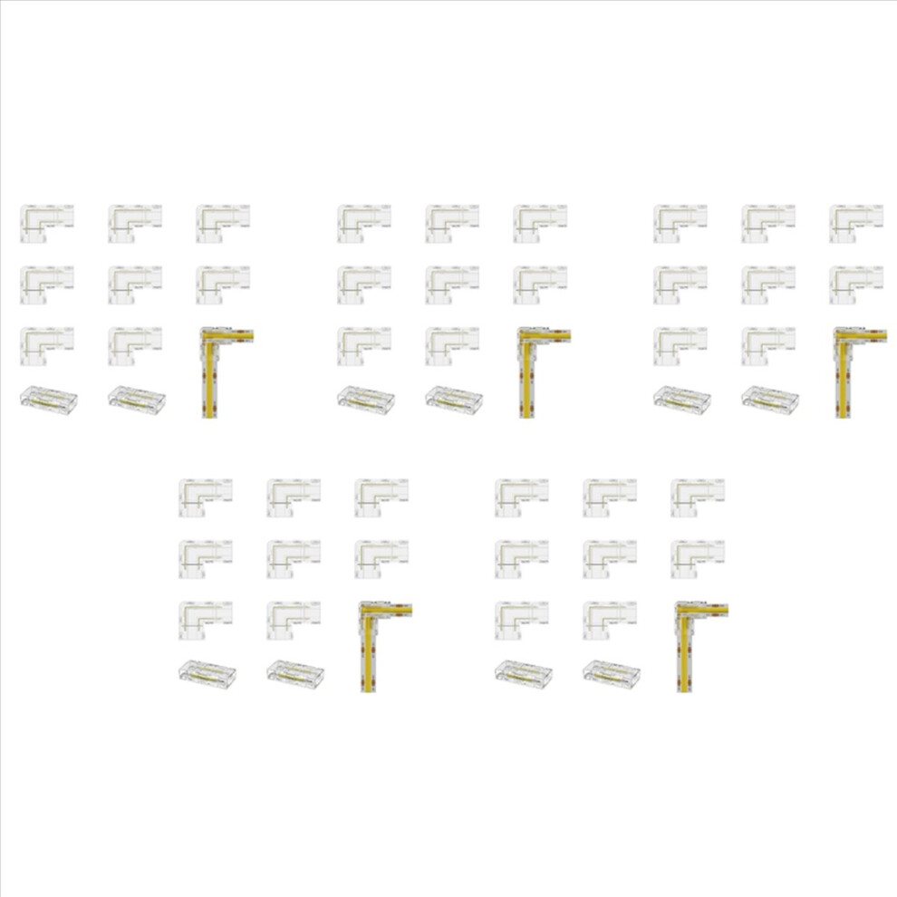8Mm Connector 8Pc L-Shaped/Corner Connector,2Pc Gapless Connectors 4712746189258