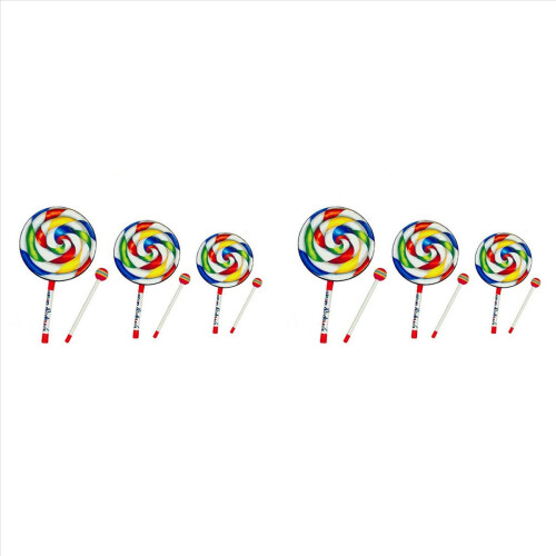 Orff Instruments Lollipop Drums 6/8/10 Inch Three Size Hand Drum