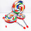 Orff Instruments Lollipop Drums 6/8/10 Inch Three Size Hand Drum 3