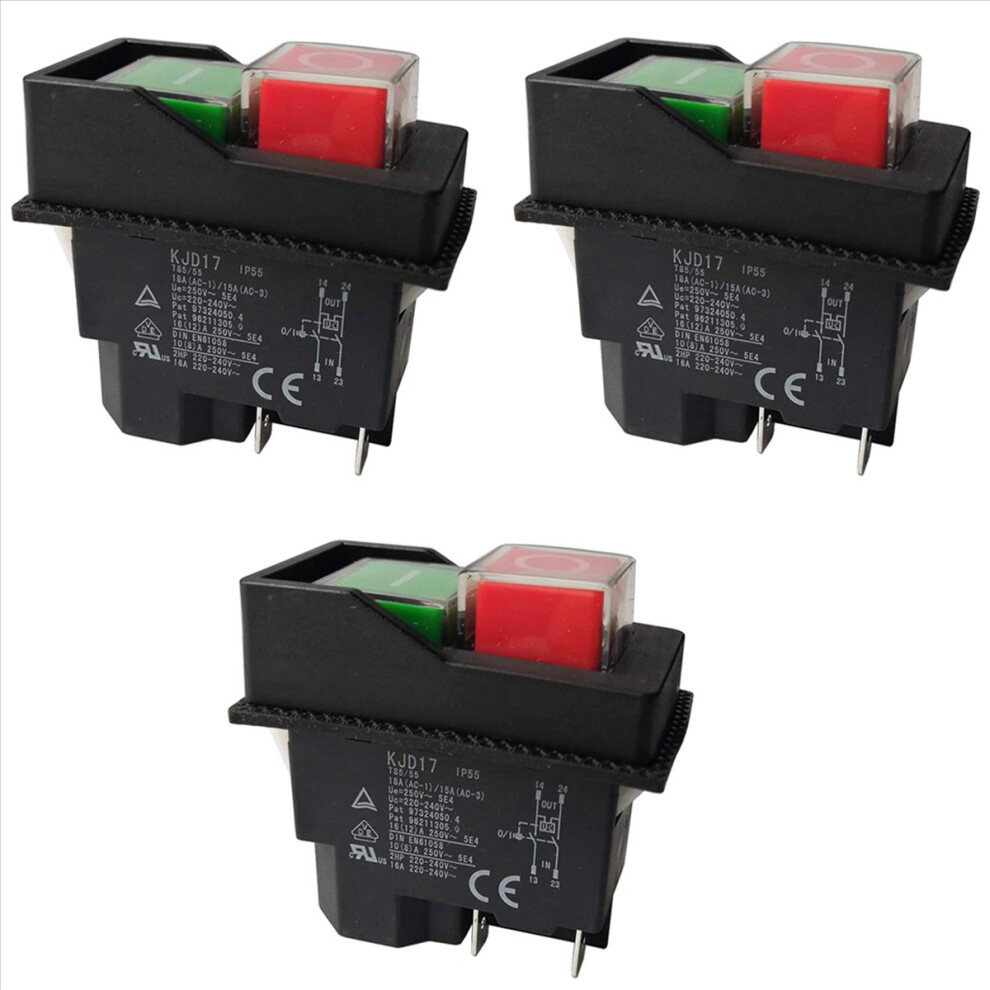Electromagnetic Switches Pushbutton Switches Kjd17 220V 4 Pin 4712746190162