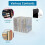 4 Pcs Clear Acrylic CD Holder with Tackable CD DVD Display Rack 5