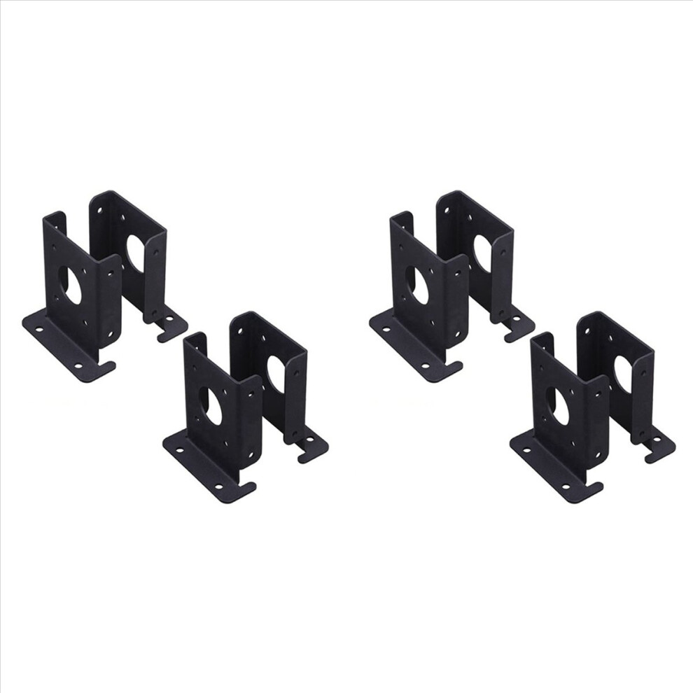 4Pcs Adjustable Wood Fence Pergola Post Base Brackets Kit 4712746198694