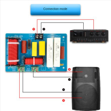 2 Ways Speaker + 450W Pure Bass Subwoofer Frequency Divider Filters
