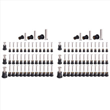 36 Pairs /M5/M6 Neoprene Well Nuts with Screw Bolts Well Nut Kit