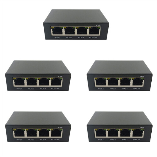 4 Port Gigabit POE Extender 100/1000M Network Switch Extender
