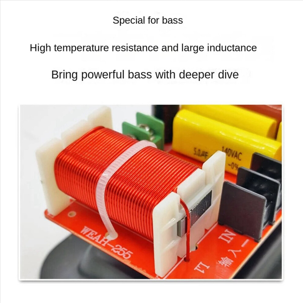 2 Ways 350W Speaker Treble+Bass Frequency Divider Crossovers Speaker 4712746197420